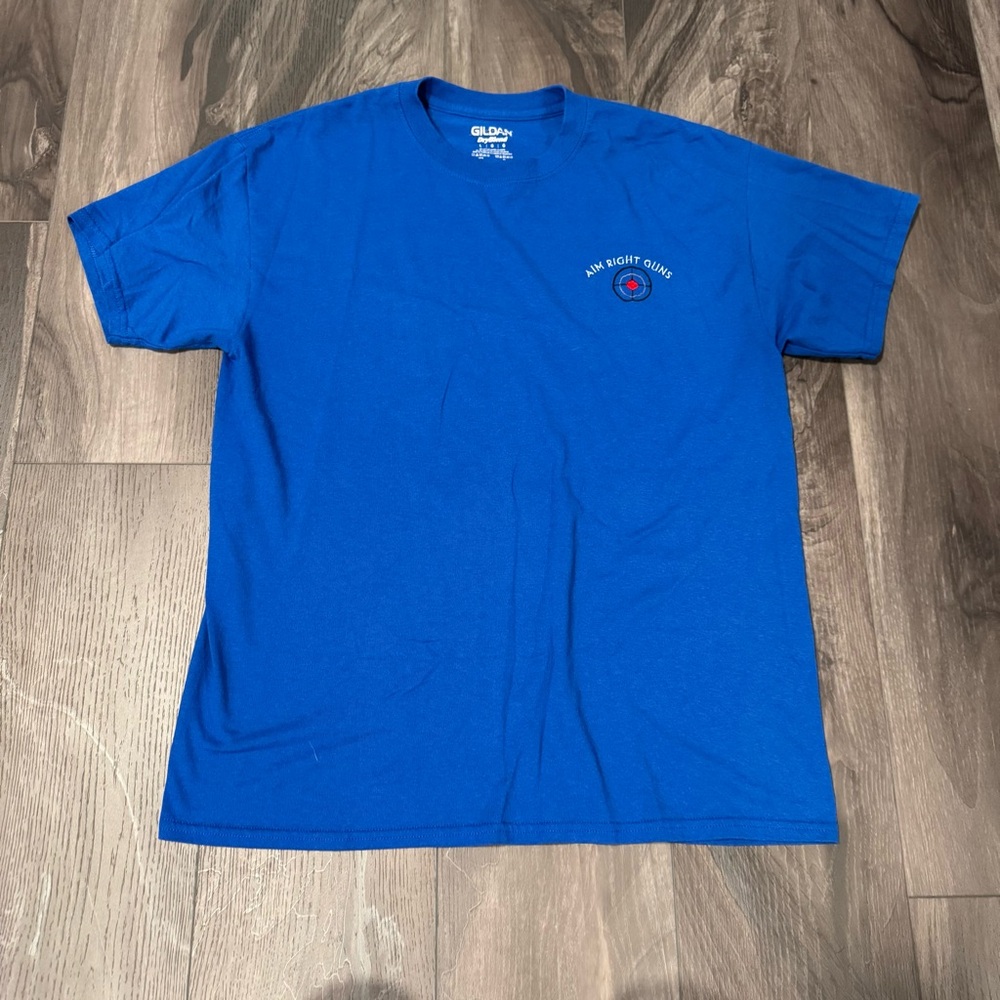 Aim Right Guns Logo Men’s T-Shirt Large
Gildan Dry Blend